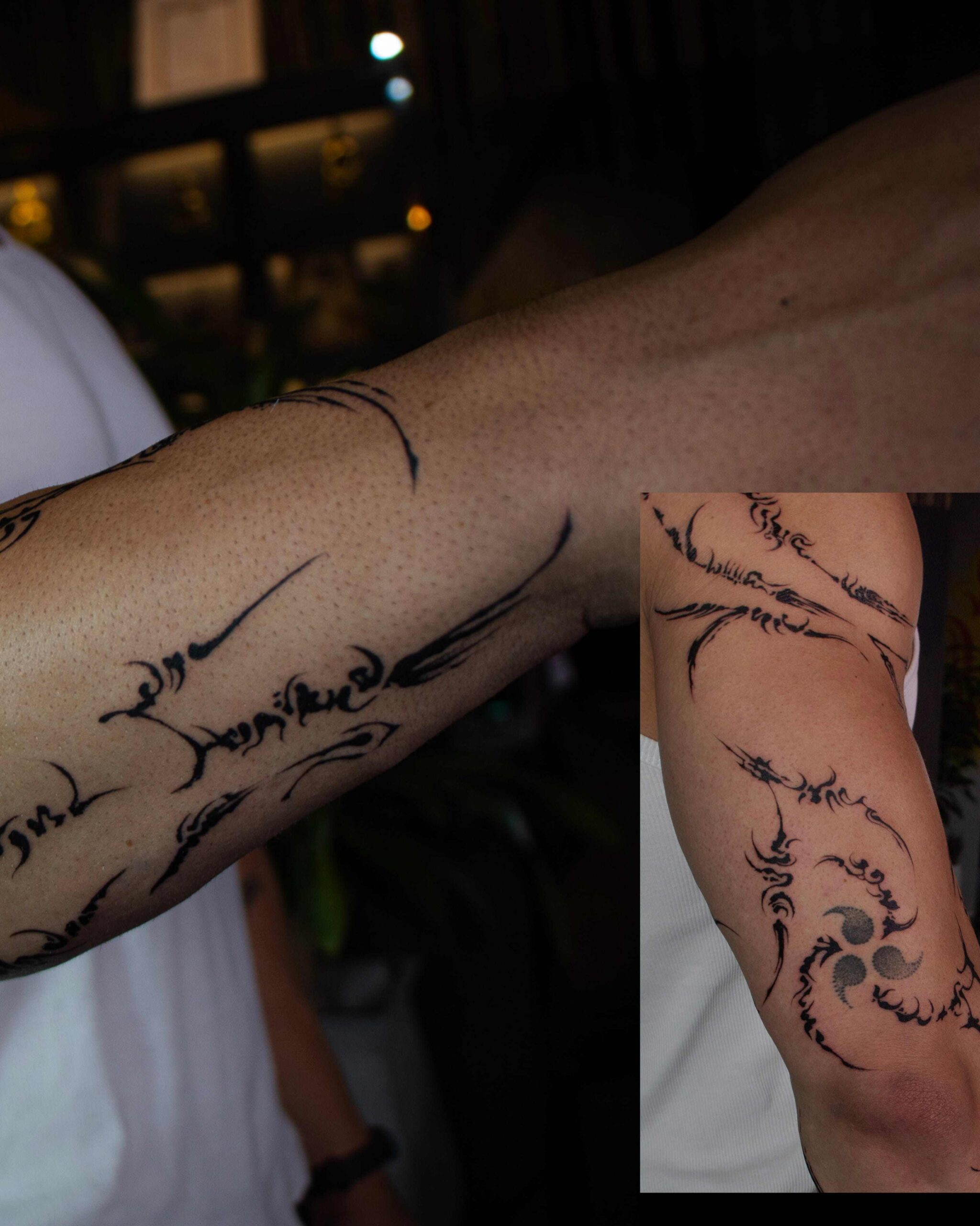 Artist arm compressed